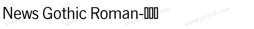 News Gothic Roman字体转换